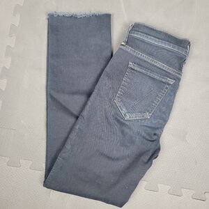 MOTHER Denim Jeans The Rascal Ankle Snippet Skinny Womens 24 Dark Wash